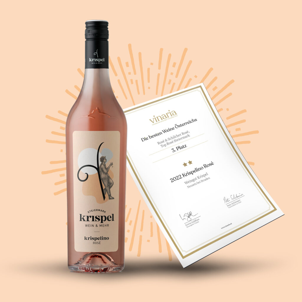 Auszeichnung Krispelino Rosé 2022 Vinaria