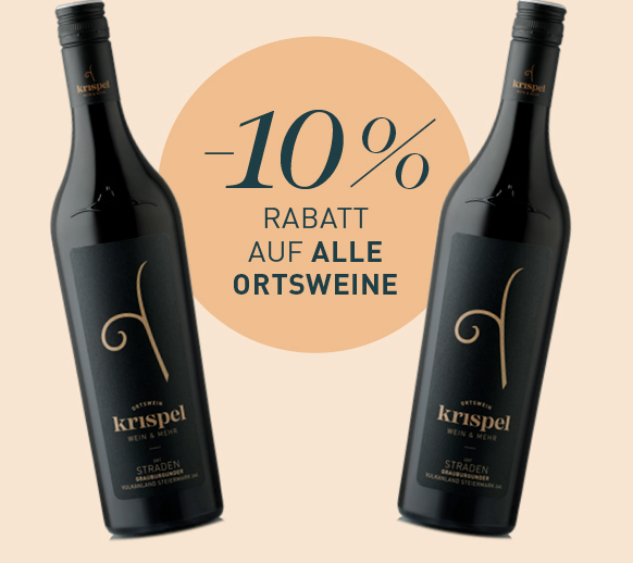 Aktion Ortswein des Weinguts Krispel.