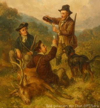 Ki-generiertes Bild zum Thema "Wildzeit" aus 1870.