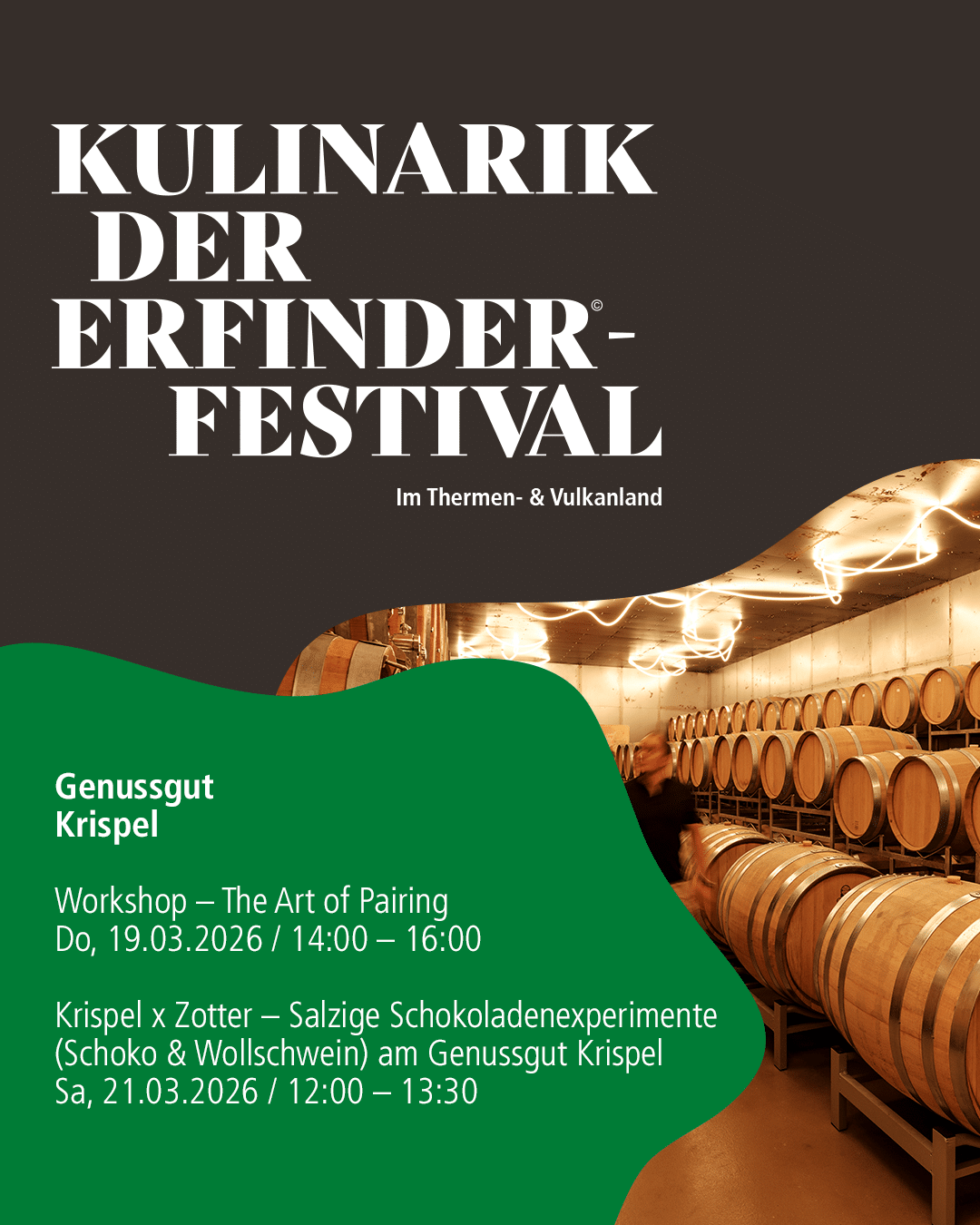 Kulinarik der Erfinder Festival 2026.